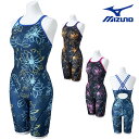 ミズノ MIZUNO 競泳水着 練習用水着 レディース AYA COLLECTION 寺川綾 エクサースーツ ハーフスーツ オールインワン U-Fit 競泳練習水着 2025年秋冬モデル N2MGC775