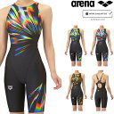 アリーナ ARENA 競泳水着 レディース WA承認モデル レーシングワンピーススパッツ オープンバック ハーフレッグ オールインワン AQUA RACING ...