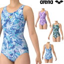 【店内商品3点以上でさらに3%OFFクーポン配布中】アリーナ ARENA フィットネス水着 レディース フィットネスワンピース Uバック 差し込みパッド パッド付き フルダル2WAY 2025年秋冬モデル AS5FWF20L