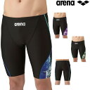 【店内商品3点以上でさらに3%OFFクーポン配布中】アリーナ ARENA フィットネス水着 メンズ フィットネススパッツ ハーフレッグ AQUA EXA ダブルエステルWR 2025年秋冬モデル WAVES AS5FWF60M