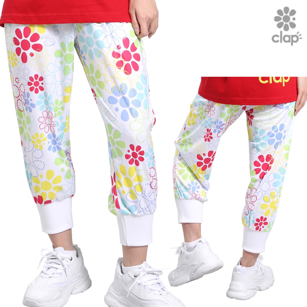 【店内商品3点以上でさらに3%OFFクーポン配布中】クラップ CLAP マルチマーク イージー レディース クロップドパンツ スポーツアパレル トレーニング フ...