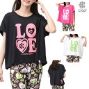 クラップ CLAP ラブクラップ ドルマンエル レディース Tシャツ 半袖 スポーツアパレル トレーニング フィットネス 女性 CTS25030
