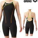 【店内商品3点以上でさらに3%OFFクーポン配布中】アリーナ ARENA 競泳水着 練習用水着 レディース トレーニングハーフスパッツ オープンバック オールイ...