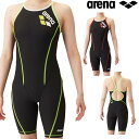 【店内商品3点以上でさらに3%OFFクーポン配布中】アリーナ ARENA 競泳水着 練習用水着 レディース トレーニングハーフスパッツ オープンバック オールイ...