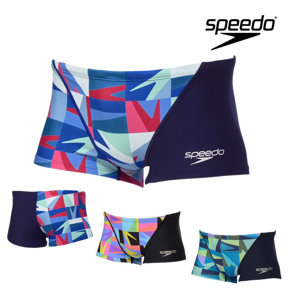 Rakuten - 【店内商品3点以上でさらに3％OFFクーポン配布中】スピード SPEEDO 競泳水着 練習用水着 メンズ ブーングリッドターンズボックス ENDURANCE ECO 競泳練習水着 2026年春夏モデル ST52605