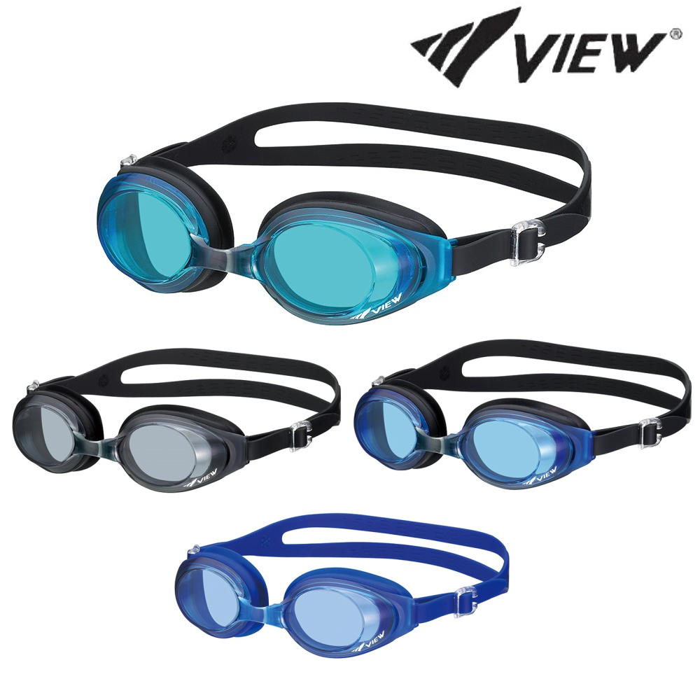 VIEW ビュー スイミング レーシング ゴーグル 水泳 クッション付き クリアレンズ V610【開封後返品交換不可】