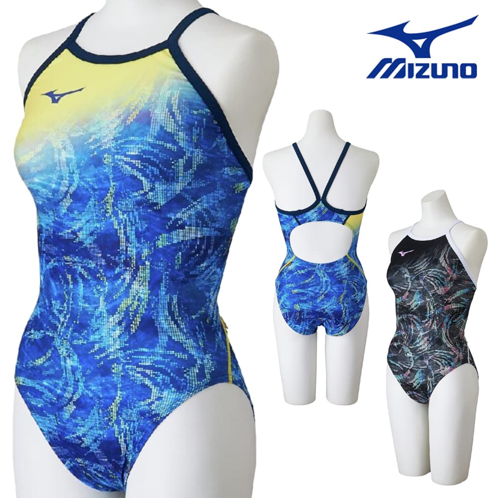 乐天商城 - ミズノ MIZUNO 競泳水着 練習用水着 レディース エクサースーツ ミディアムカット EXER SUITS U-Fit 競泳練習水着 2026年春夏モデル N2MAD271
