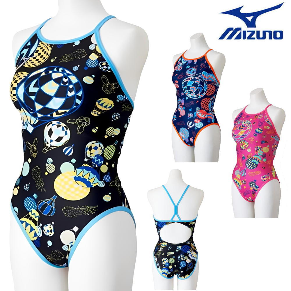 ミズノ MIZUNO 競泳水着 練習用水着 レディース エクサースーツ ミディアムカット EXER SUITS U-Fit 競泳練習水着 Ri Collection 池江璃花子 2026年春夏モデル N2MAD766