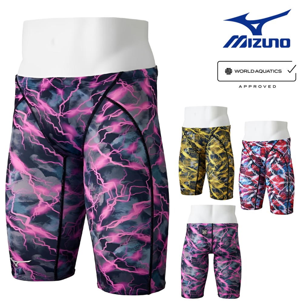 ミズノ MIZUNO 競泳水着 メンズ WA承認モデル ST Graphic ハーフスパッツ 2026年春夏モデル N2MBD544 fina マーク あり