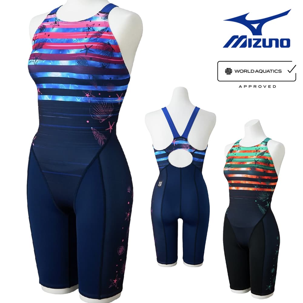 Rakuten - ミズノ MIZUNO 競泳水着 レディース WA承認モデル ST Graphic ハーフスーツ マスターズバック オールインワン 2026年春夏モデル N2MGD741 fina マーク あり