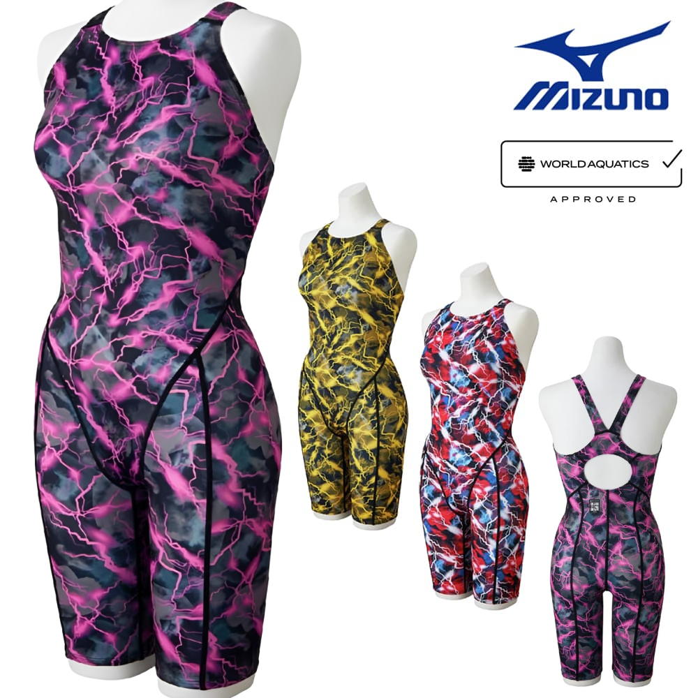 乐天商城 - ミズノ MIZUNO 競泳水着 レディース WA承認モデル ST Graphic ハーフスーツ マスターズバック オールインワン 2026年春夏モデル N2MGD744 fina マーク あり