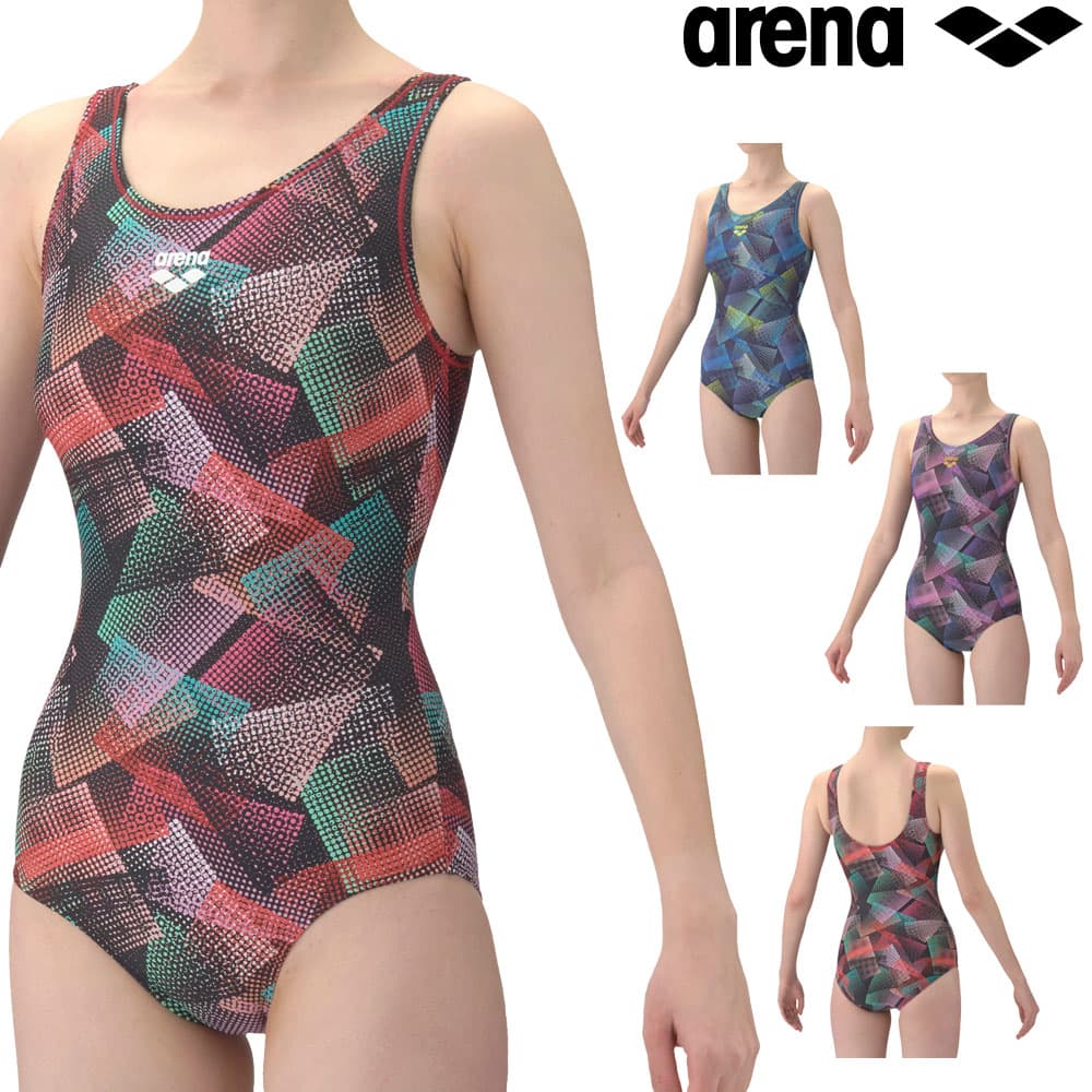 【店内商品3点以上でさらに3％OFFクーポン配布中】アリーナ ARENA フィットネス水着 レディース フルダル2WAY フィットネスワンピース Uバック 差し込みパッド パッド付き 2026年春夏モデル AS6SWF20L
