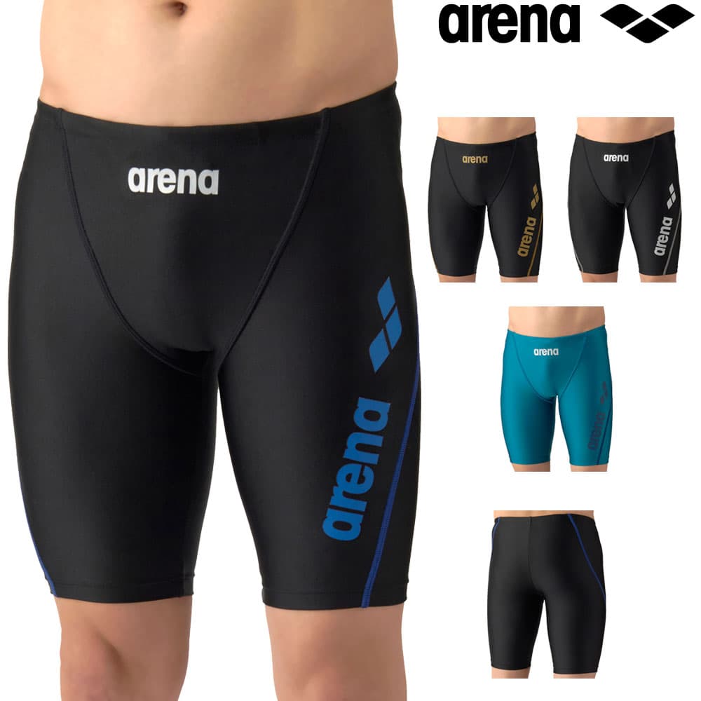 アリーナ ARENA フィットネス水着 メンズ AQUA EXA ダブルエステルWR フィットネススパッツ ハーフレッグ 2026年春夏モデル AS6SWF60M（楽天・SWIMSHOPヒカリスポーツ）