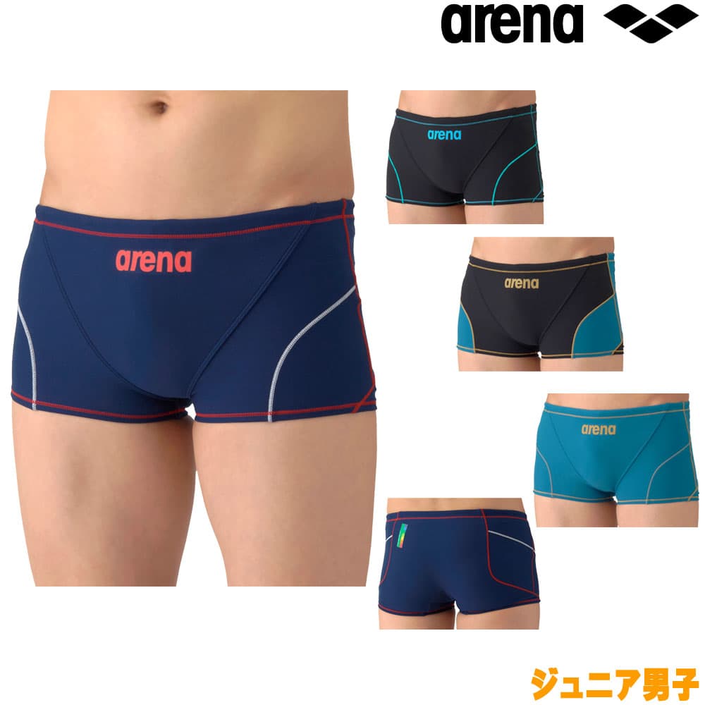 アリーナ ARENA 競泳水着 練習用水着 ジュニア男子 タフスーツ タフスキンE トレーニングスパッツ ショートレッグ 競泳練習水着 2026年春夏モデル AS6SWM04B