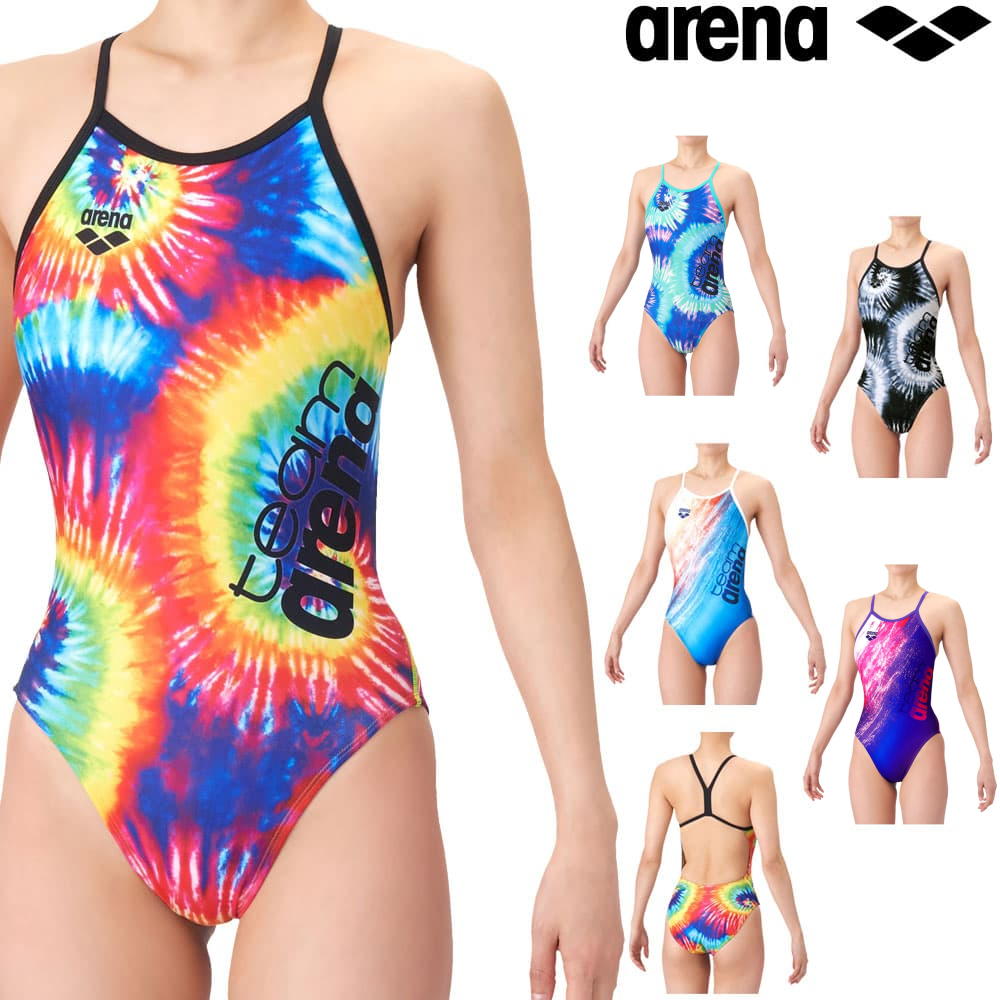 アリーナ ARENA 競泳水着 練習用水着 レディース タフスーツ タフスキンT2E team arena トレーニングワンピース オープンバック 競泳練習水着 2026年春夏モデル AS6SWM12L