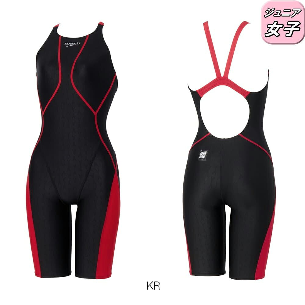 楽天市場】speedo 競泳水着（カラーレッド）（ガールズ用競技水着