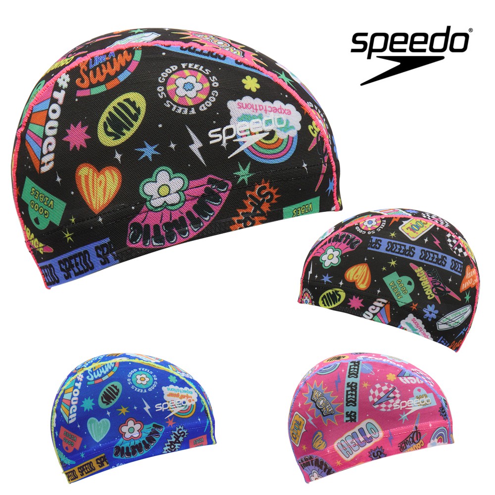 【店内商品3点以上でさらに3％OFFクーポン配布中】スピード SPEEDO 水泳 カラフルアイコンズメッシュキャップ スイムキャップ 水泳小物 2026年秋冬モデル SE12656