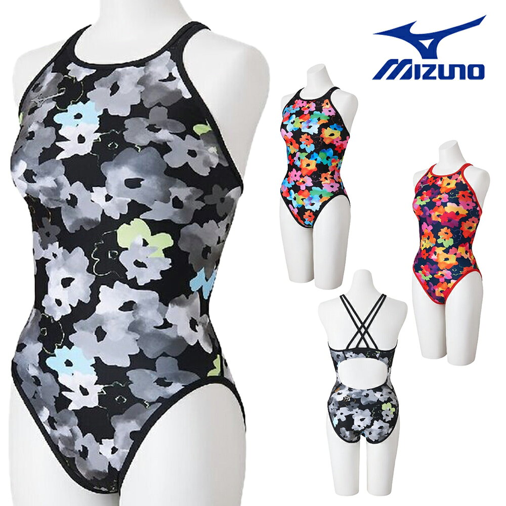 ミズノ MIZUNO 競泳水着 練習用水着 レディース エクサースーツ ミディアムカット EXER SUITS U-Fit 競泳練習水着 AYA COLLECTION 寺川綾 2026年秋冬モデル N2MAD774