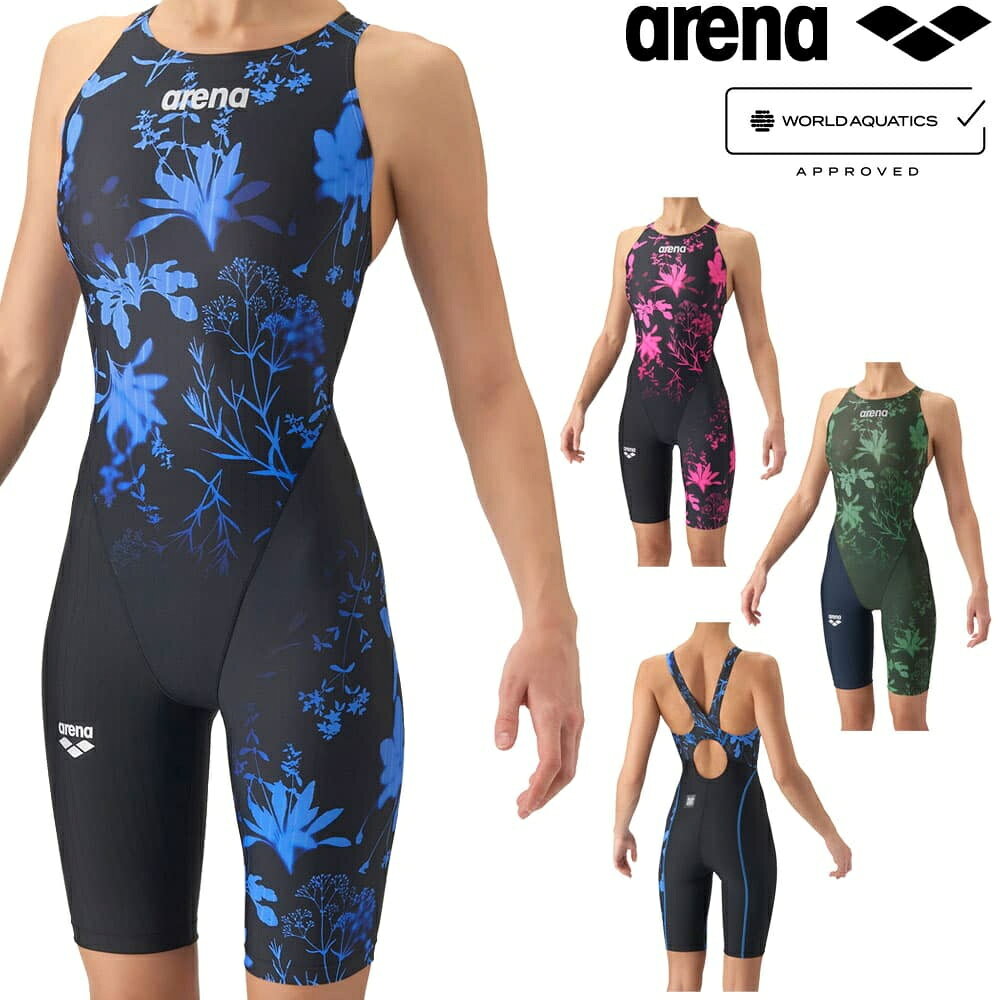 アリーナ ARENA 競泳水着 レディース WA承認モデル レーシングワンピーススパッツ オープンバック ハーフレッグ オー…