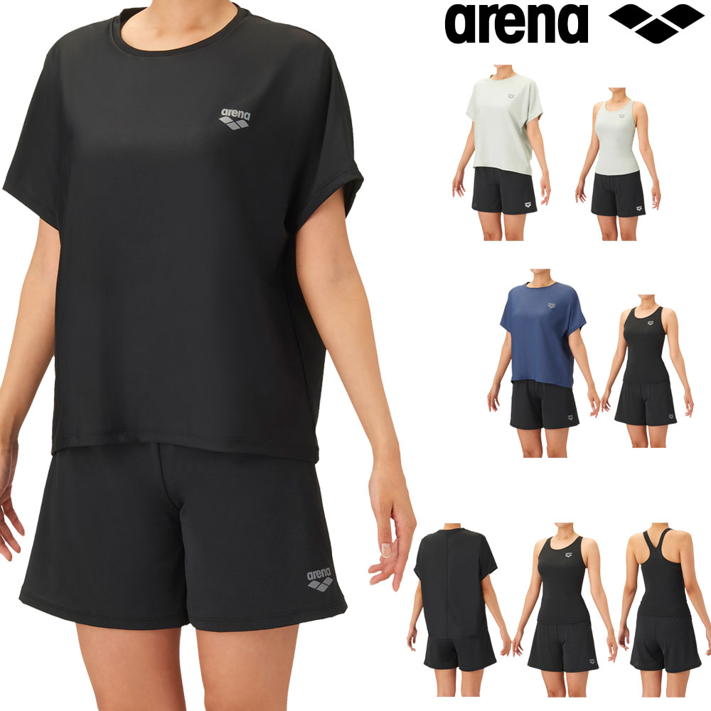 乐天商城 - アリーナ ARENA フィットネス水着 レディース フィットネスセパレート Yバック ミドルレッグ 差し込みパッド パッド付き エステル2WAY 2026年秋冬先行モデル AS6FWF64L