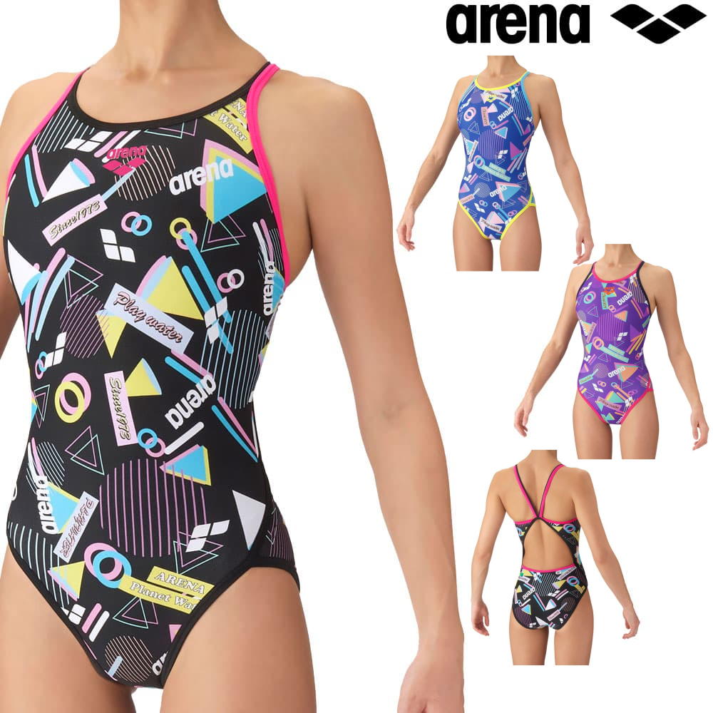 【店内商品3点以上でさらに3％OFFクーポン配布中】アリーナ ARENA 競泳水着 練習用水着 レディース トレーニングワンピース オープンバック タフスーツ タフスキンEP 競泳練習水着 2026年秋冬モデル AS6FWM40L