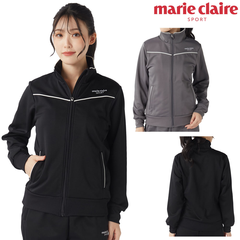 Rakuten - 【店内商品3点以上でさらに3％OFFクーポン配布中】marie claire SPORT マリクレールスポーツ レディース 裏起毛ジャージZIPジャケット NIKI445720