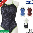 ミズノ MIZUNO 競泳水着 レディース 練習用 ミディアムカット 池江璃花子 EXER SUITS U-Fit 競泳練習水着 2019年秋冬モデル N2MA9766