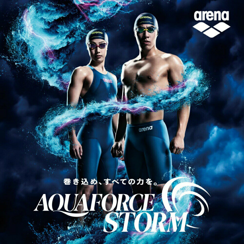 【高速割1300円OFFクーポン対象】ARENA アリーナ 競泳水着 メンズ アクアフォース ストーム AQUAFORCE STORM MF WA承認モデル レーシングスパッツハーフレッグ 2025年モデル新色 高速水着 中距離 長距離選手向き fina マーク あり ARN-4003M 3