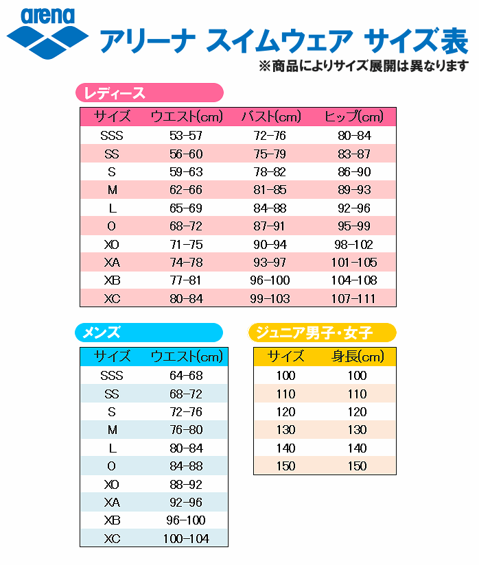 サイズ表