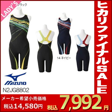 《今すぐ使えるクーポン配布中》ミズノ MIZUNO フィットネス水着 レディース オールインワン（ピースバック） PRIME STROKE 2018年秋冬モデル N2JG8802-HK