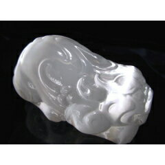 樂天商城 - 美品！セレナイト 透石膏 貔貅 置物