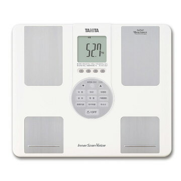 【期間限定ポイント+10倍!12/1(土)10:00〜1/1(火)9:59まで】 タニタ 体組成計 インナースキャンボイス ホワイト BC-202-WH