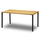 NO WHERE LIKE HOME 〇ノーウェア ライク ホーム ダイニングテーブル オーク 幅150cm スチール製4本脚 ノードII 330072