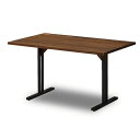 NO WHERE LIKE HOME 〇ノーウェア ライク ホーム ダイニングテーブル ウォールナット 幅120cm スチール製T字脚 ノードII 330087