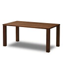 NO WHERE LIKE HOME 〇ノーウェア ライク ホーム ダイニングテーブル ウォールナット 幅150cm 木製4本脚 ノードII 330095