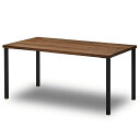 NO WHERE LIKE HOME 〇ノーウェア ライク ホーム ダイニングテーブル ウォールナット 幅150cm スチール製4本脚 ノードII 330096