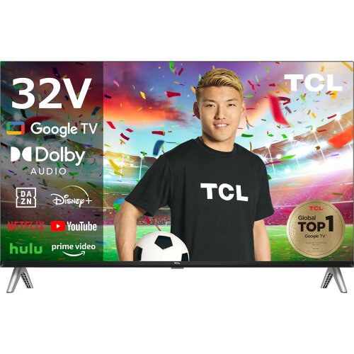TCL 32V型液晶スマートテレビ　地デジ/BS/CS GoogleTV搭載/フルハイビ...