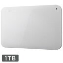 東芝 ポータブルHDD CANVIO BASICS 1TB ホワイト HD-AC10TW