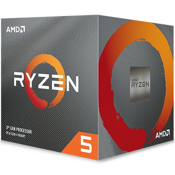 AMD CPU Ryzen 5 3600X クーラー付 (6C12T3.8GHz95W) 100-100000022BOX