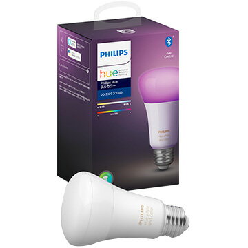 PHILIPS Hue LED電球 フルカラー シングルランプ Bluetooth+Zigbee PLH28CL