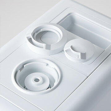 アルコレ ハイブリッド式加湿器 ホワイト ASH-6044-W