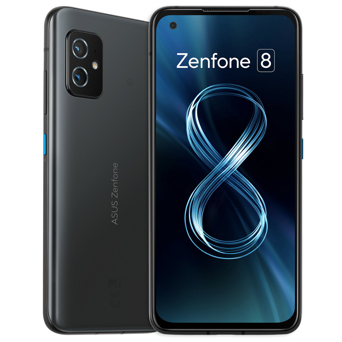 ASUS ZenFone 8　オブシディアンブラック [SIMフリースマホ] ZS590KS-BK256S16