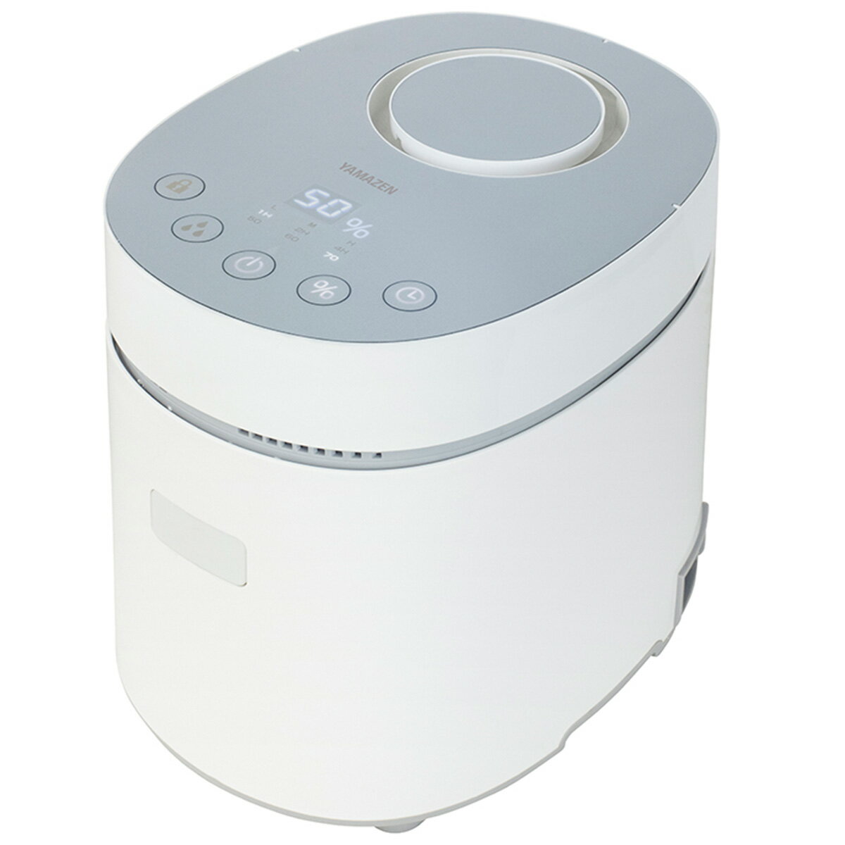 山善 スチームファン式加湿器 上部給水 温度センサー搭載 ホワイト KSF-L303-Wのサムネイル