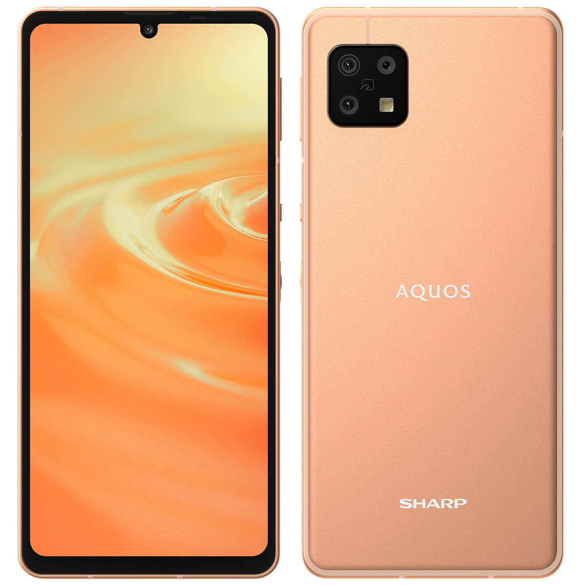 SHARP AQUOS sense6 4GB/64GB ライトカッパー［SIMフリースマホ］ SH-M19ACのサムネイル
