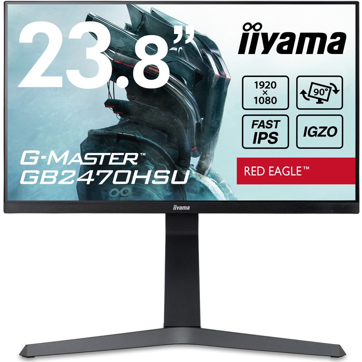 iiyama 液晶ディスプレイ 23.8型/1920×1080/ブラック GB2470HSU-B1