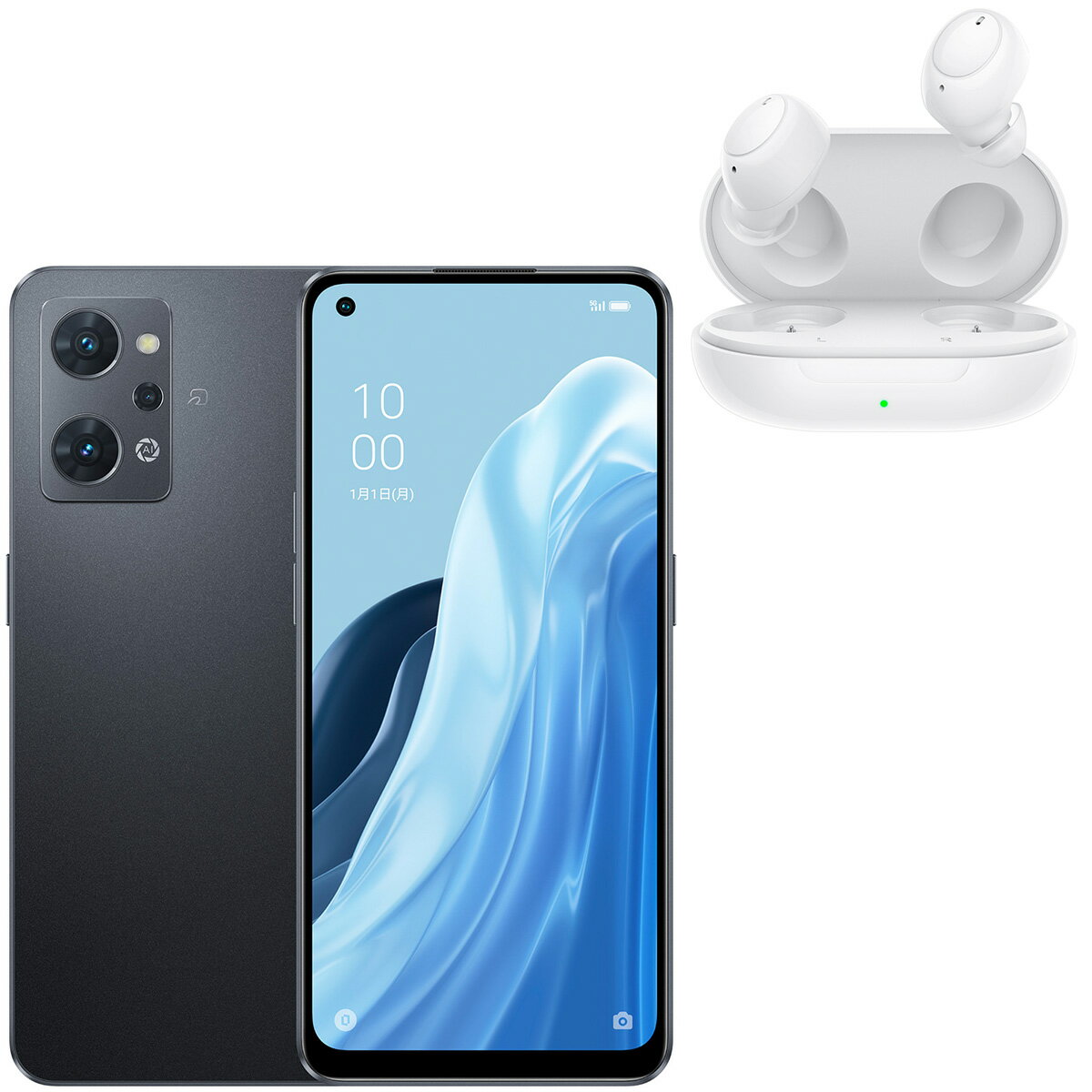 OPPO OPPO Reno7 A スターリーブラック イヤホンセット [SIMフリースマホ] CPH2353-BKのサムネイル