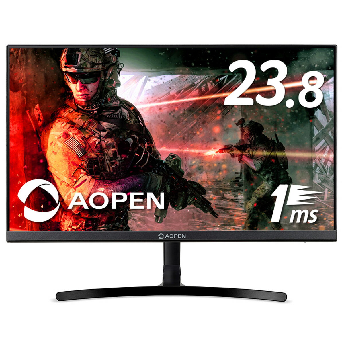 Acer ［在庫限り］23.8型ワイド液晶ディスプレイ (1920×1080/ミニD-Sub HDMI/ブラック/スピーカー：あり/IPS/非光沢/フルHD/16:9/250cd/1ms/75Hz/FreeSync) 24ML2Ybmix