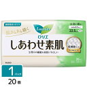花王 ロリエ しあわせ素肌 生理用ナプキン 多い昼用 22.5cm 羽つき 20個 4901301378439