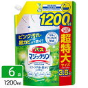 花王 バスマジックリン泡立ちスプレー SUPERCLEAN グリーンハーブの香り 詰め替え 大容量 1200ml×6袋 4901301415059