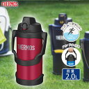 サーモス THREMOS 真空断熱スポーツジャグ 2L レッド 保冷専用 ハンドル付 水筒 大容量 ワンタッチ スポーツドリンク可 アウトドア スポーツ 部活 ...